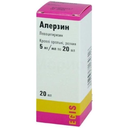 Алерзин 5 мг/мл краплі 20 мл в місті Канів : ціни, характеристика.  - фото №1 Алерзин 5 мг/мл краплі 20 мл в місті Канів : ціни, характеристика.