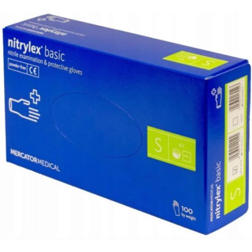 Рукавички NitryLex (НітріЛекс) Basic оглядові нітрилові нестерильні неприпудрені р. S №100 в місті Вишгород : ціни, характеристика.  - фото №1 Рукавички NitryLex (НітріЛекс) Basic оглядові нітрилові нестерильні неприпудрені р. S №100 в місті Вишгород : ціни, характеристика.
