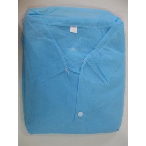 Халат медицинский для посетителя на липучках 117 см (рукав на резинке) р. 50-52 (L) в городе Канев : цены, характеристики.  - фото №1 Халат медицинский для посетителя на липучках 117 см (рукав на резинке) р. 50-52 (L) в городе Канев : цены, характеристики.