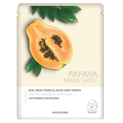 Маска тканинна Joylife проти зморшок Папайя 25 мл ціна - фото №1 Маска тканинна Joylife проти зморшок Папайя 25 мл ціна