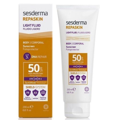 Лосьон Sesderma Repaskin Солнцезащитный для тела SPF50 200 мл в городе Вышгород : цены, характеристики.  - фото №1 Лосьон Sesderma Repaskin Солнцезащитный для тела SPF50 200 мл в городе Вышгород : цены, характеристики.