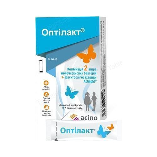 Оптилакт пакет-саше 1 г №10 в городе Рахов : цены, характеристики.  - фото №1 Оптилакт пакет-саше 1 г №10 в городе Рахов : цены, характеристики.