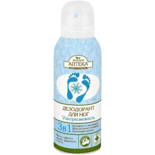 Дезодорант Зелена Аптека для ніг охолоджуючий 150 мл в місті Глобине : ціни, характеристика.  - фото №1 Дезодорант Зелена Аптека для ніг охолоджуючий 150 мл в місті Глобине : ціни, характеристика.