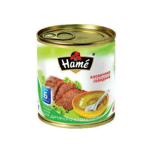 Пюре Hame яловичина (з 6 місяців) 100 г замовити - фото №1 Пюре Hame яловичина (з 6 місяців) 100 г замовити