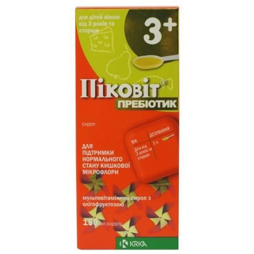 Пиковит пребиотик сироп 150 мл в городе Борисполь : цены, характеристики. - фото №1 Пиковит пребиотик сироп 150 мл в городе Борисполь : цены, характеристики.