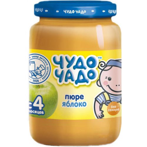 Пюре Чудо-Чадо из яблок без сахара 170 г в Киеве : цены, характеристики.  - фото №1 Пюре Чудо-Чадо из яблок без сахара 170 г в Киеве : цены, характеристики.