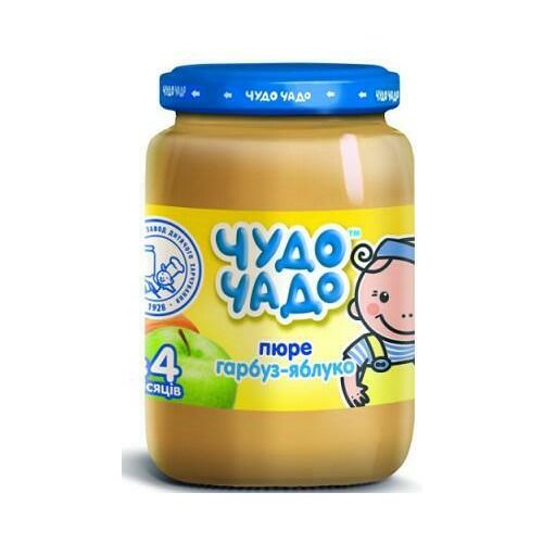 Пюре Чудо-Чадо из тыквы и яблок с сахаром 170 г в Киеве : цены, характеристики.  - фото №1 Пюре Чудо-Чадо из тыквы и яблок с сахаром 170 г в Киеве : цены, характеристики.
