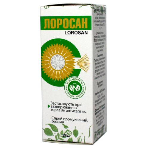 Лоросан спрей 30 мл в місті Глобине : ціни, характеристика.  - фото №1 Лоросан спрей 30 мл в місті Глобине : ціни, характеристика.