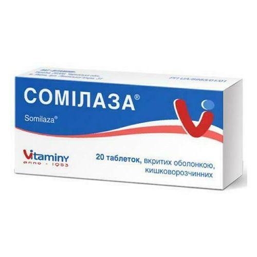 Сомілаза таблетки №20 в місті Носівка : ціни, характеристика. - фото №1 Сомілаза таблетки №20 в місті Носівка : ціни, характеристика.