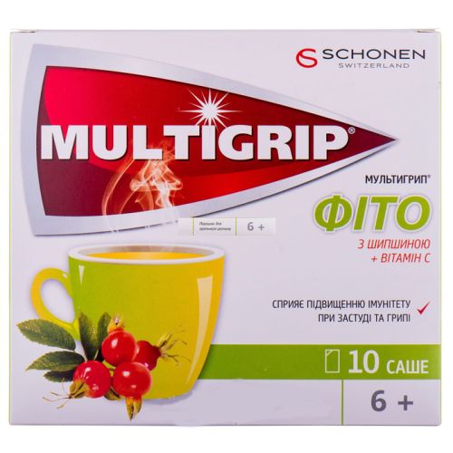Мультигрип Фіто з шипшиною саше №10 в місті Вінниця : ціни, характеристика.  - фото №1 Мультигрип Фіто з шипшиною саше №10 в місті Вінниця : ціни, характеристика.