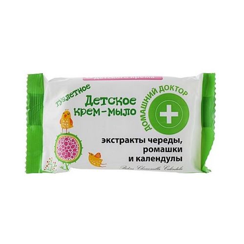 Крем-мыло Домашний доктор детское с экстрактом череды, ромашки, календулы 70 г в городе Вышгород : цены, характеристики.  - фото №1 Крем-мыло Домашний доктор детское с экстрактом череды, ромашки, календулы 70 г в городе Вышгород : цены, характеристики.