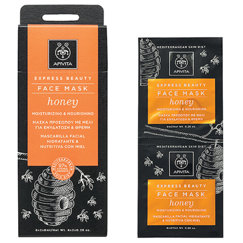 Маска Apivita (Апивита) Express Beauty увлажняющая и питание с медом 2х8 мл в городе Глобино : цены, характеристики.  - фото №1 Маска Apivita (Апивита) Express Beauty увлажняющая и питание с медом 2х8 мл в городе Глобино : цены, характеристики.