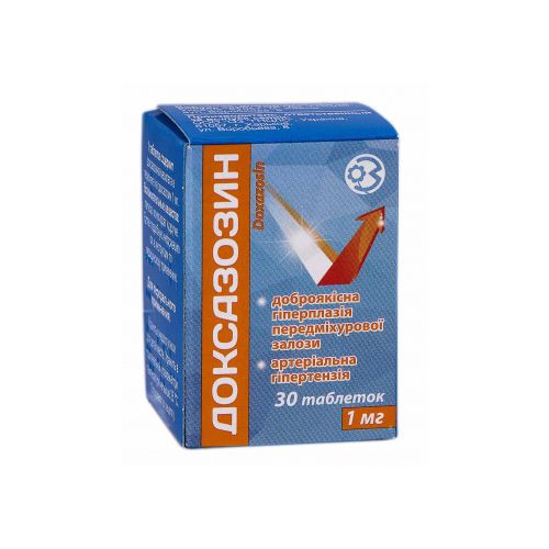 Доксазозин 1 мг таблетки №30 в місті Перещепине : ціни, характеристика.  - фото №1 Доксазозин 1 мг таблетки №30 в місті Перещепине : ціни, характеристика.