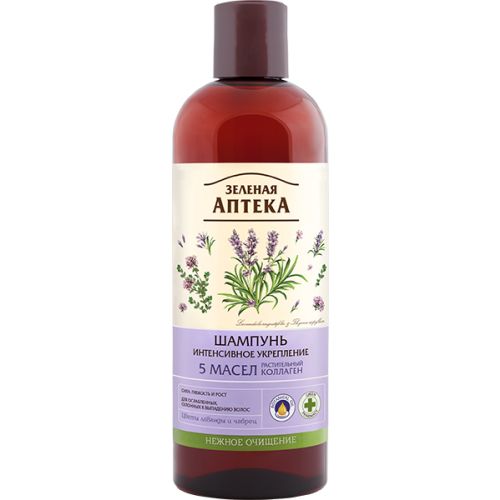 Шампунь Зелена Аптека інтенсивне укріплення 5 олій 500 мл в місті Первомайськ : ціни, характеристика.  - фото №1 Шампунь Зелена Аптека інтенсивне укріплення 5 олій 500 мл в місті Первомайськ : ціни, характеристика.