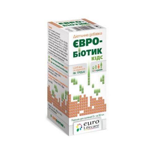 Евро-біотик Кідс порошок 5 мл флакон №1 в місті Вишгород : ціни, характеристика.  - фото №1 Евро-біотик Кідс порошок 5 мл флакон №1 в місті Вишгород : ціни, характеристика.