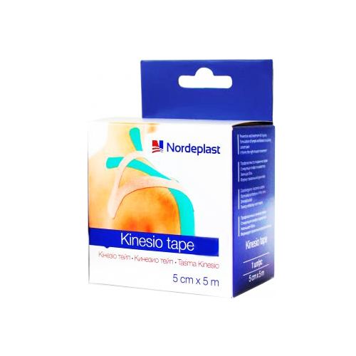 Пластир медичний Кінезіо тейп рожевий 5 см х 5 м купити - фото №1 Пластир медичний Кінезіо тейп рожевий 5 см х 5 м купити