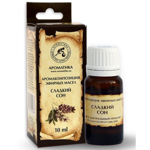 Аромокомпозиція ефірних олій Солодкий сон 10 мл в місті Богородчани : ціни, характеристика.  - фото №1 Аромокомпозиція ефірних олій Солодкий сон 10 мл в місті Богородчани : ціни, характеристика.