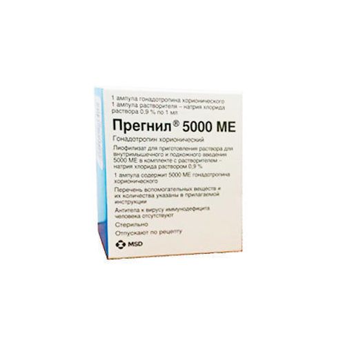 Прегніл 5000 МО порошок для розчину №1 купити - фото №1 Прегніл 5000 МО порошок для розчину №1 купити