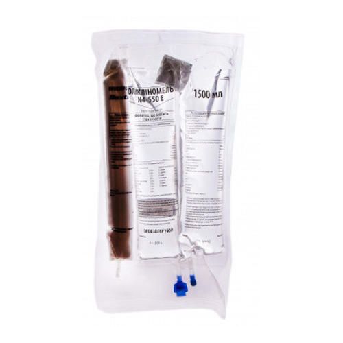Оликлиномель N4-550Е 1500 мл раствор для инъекций №4 в городе Самбор : цены, характеристики. - фото №1 Оликлиномель N4-550Е 1500 мл раствор для инъекций №4 в городе Самбор : цены, характеристики.