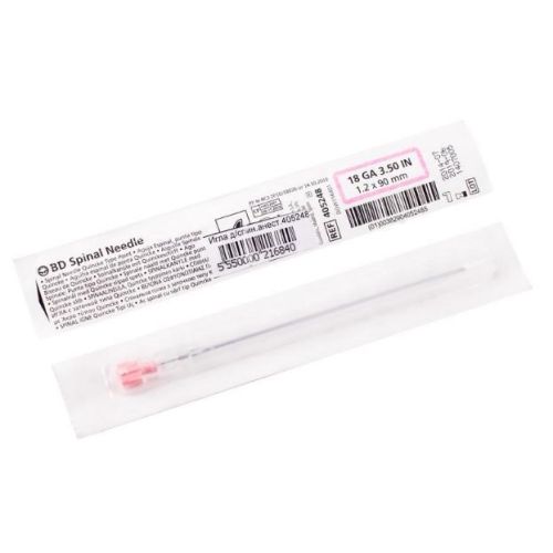 Голка спінальна з заточкою Квинке Spinal Needle 18GA (1.2x90мм)   в місті Рахів : ціни, характеристика.  - фото №1 Голка спінальна з заточкою Квинке Spinal Needle 18GA (1.2x90мм)   в місті Рахів : ціни, характеристика.