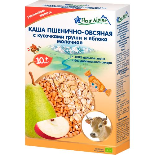 Каша Fleur Alpine пшенично-вівсяна з грушею та яблуком молочна, 200 г в місті Одеса : ціни, характеристика.  - фото №1 Каша Fleur Alpine пшенично-вівсяна з грушею та яблуком молочна, 200 г в місті Одеса : ціни, характеристика.