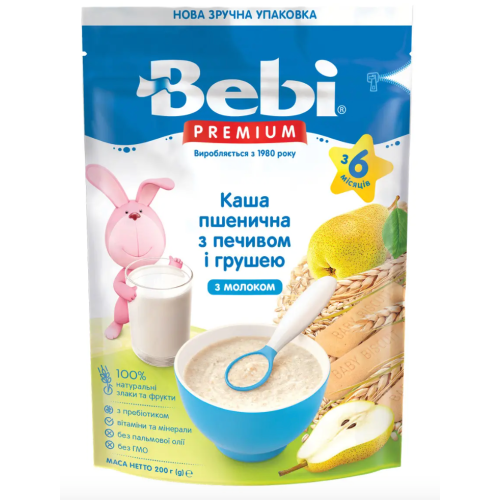 Каша Kolinska Bebi Premium молочна пшенична печиво груша 200 г в місті Одеса : ціни, характеристика.  - фото №1 Каша Kolinska Bebi Premium молочна пшенична печиво груша 200 г в місті Одеса : ціни, характеристика.