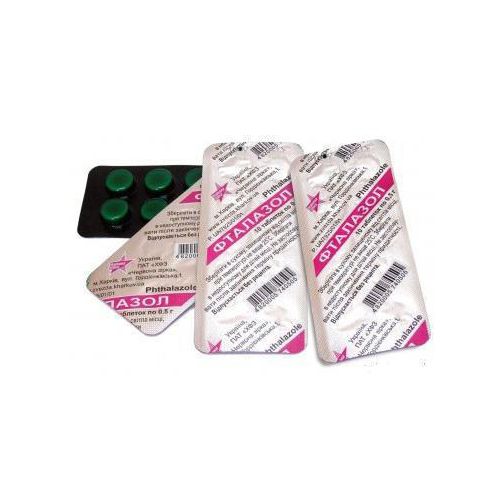 Фталазол 0.5 таблетки №10 в місті Харків : ціни, характеристика.  - фото №1 Фталазол 0.5 таблетки №10 в місті Харків : ціни, характеристика.