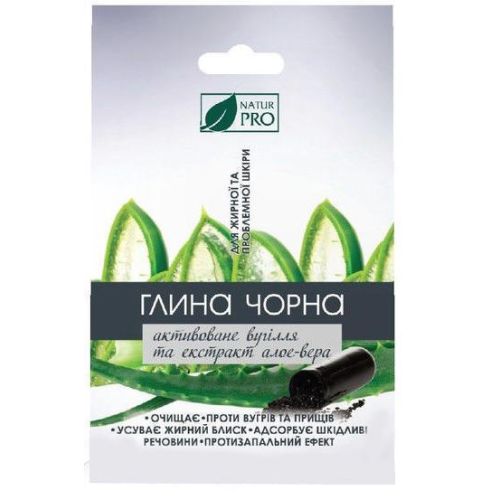 Глина чорная с активированным углем  та екстрактом алоэ-вера для жирной проблемной кожи 50 г в городе Перещепино : цены, характеристики.  - фото №1  Глина чорная с активированным углем  та екстрактом алоэ-вера для жирной проблемной кожи 50 г в городе Перещепино : цены, характеристики.