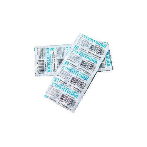 Стрептоцид 0.5 г таблетки №10   в місті Харків : ціни, характеристика.  - фото №1 Стрептоцид 0.5 г таблетки №10   в місті Харків : ціни, характеристика.