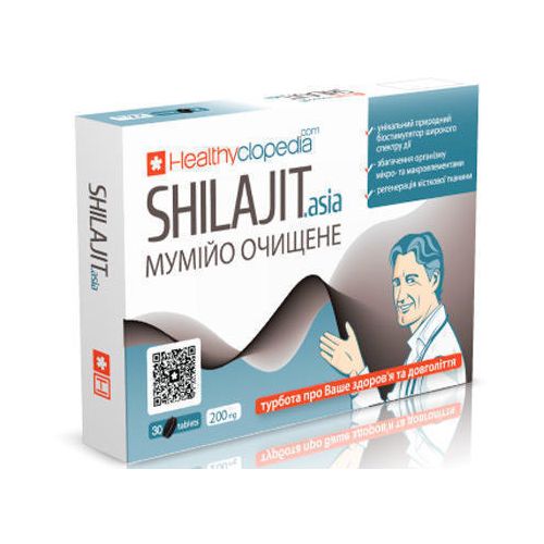Мумійо очищене Shilajit.Аsia 200 мг таблетки №30 в місті Вишгород : ціни, характеристика.  - фото №1 Мумійо очищене Shilajit.Аsia 200 мг таблетки №30 в місті Вишгород : ціни, характеристика.