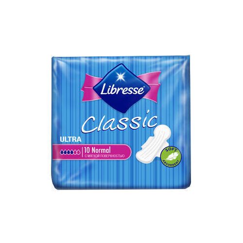 Прокладки Libresse Classic Clip Ultra Normal 10 шт в місті Глобине : ціни, характеристика.  - фото №1 Прокладки Libresse Classic Clip Ultra Normal 10 шт в місті Глобине : ціни, характеристика.