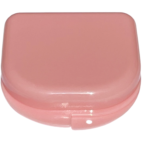 Футляр Dochem для зубных протезов, розовый ADD - фото №1 Футляр Dochem для зубных протезов, розовый ADD