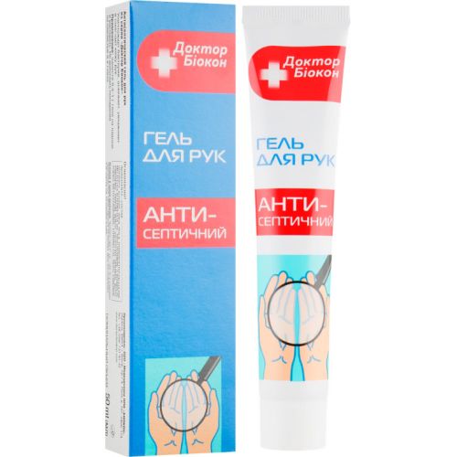 Гель для рук Доктор Біокон антисептичний, 50 мл в місті Софіївка : ціни, характеристика.  - фото №1 Гель для рук Доктор Біокон антисептичний, 50 мл в місті Софіївка : ціни, характеристика.