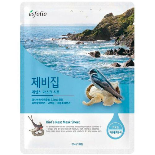 Маска тканинна для обличчя Esfolio Пташине гніздо, 23 мл купити - фото №1 Маска тканинна для обличчя Esfolio Пташине гніздо, 23 мл купити