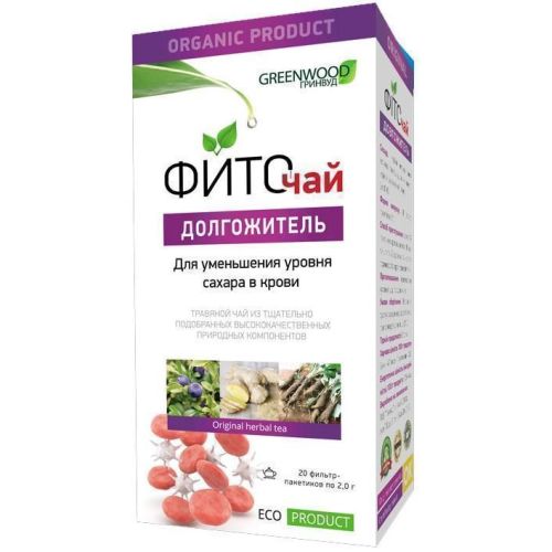 Фіточай Довгожитель 2 г №20 замовити - фото №1 Фіточай Довгожитель 2 г №20 замовити