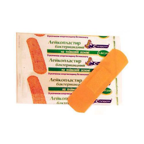 Лейкопластир бактерицидний на тканинній основі 1,9х7,2 см з хлоргексидином №1  в місті Канів : ціни, характеристика.  - фото №1 Лейкопластир бактерицидний на тканинній основі 1,9х7,2 см з хлоргексидином №1  в місті Канів : ціни, характеристика.