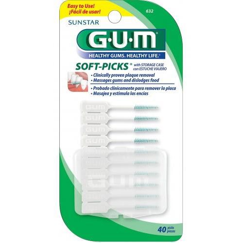 Набір міжзубних щіток з фторидом GUM Soft Picks, стандартна, 40 штук в місті Богородчани : ціни, характеристика.  - фото №1 Набір міжзубних щіток з фторидом GUM Soft Picks, стандартна, 40 штук в місті Богородчани : ціни, характеристика.
