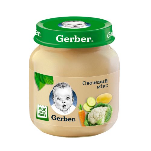 Пюре Gerber Овощной микс 130 г цена - фото №1 Пюре Gerber Овощной микс 130 г цена