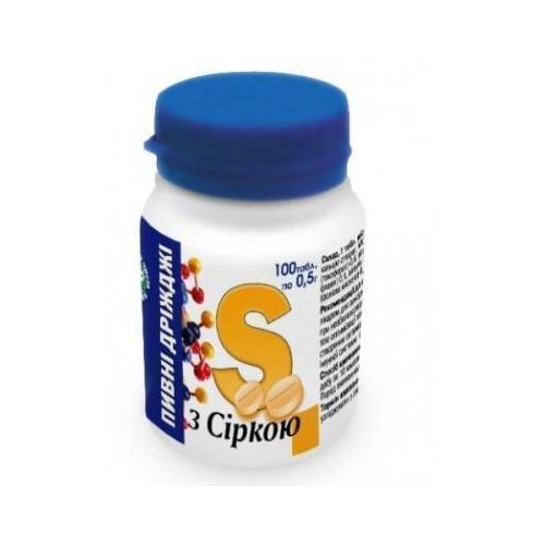 Пивные дрожжи Евро плюс с серой 0,5 г таблетки №100 в городе Вышгород : цены, характеристики.  - фото №1  Пивные дрожжи Евро плюс с серой 0,5 г таблетки №100 в городе Вышгород : цены, характеристики.