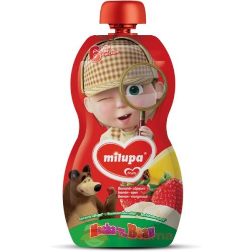Пюре Milupa Маша і Ведмідь банан полуниця (з 6 місяців) 100 г в місті Глобине : ціни, характеристика.  - фото №1 Пюре Milupa Маша і Ведмідь банан полуниця (з 6 місяців) 100 г в місті Глобине : ціни, характеристика.
