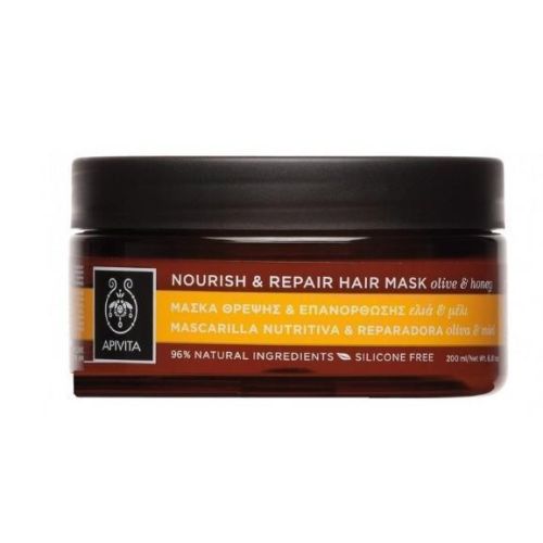 Маска Apivita (Апивита) Питание и восстановление для волос с оливой и медом 200 мл в городе Вышгород : цены, характеристики.  - фото №1  Маска Apivita (Апивита) Питание и восстановление для волос с оливой и медом 200 мл в городе Вышгород : цены, характеристики.