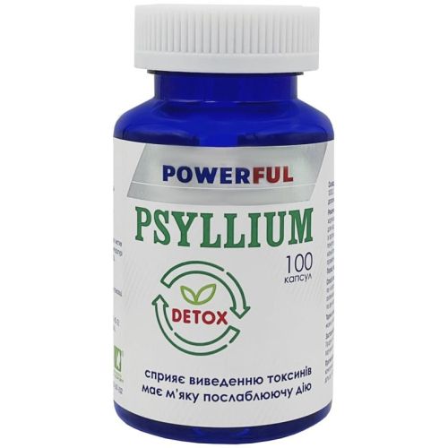 Псиліум Powerful капсули №100 в місті Полтава : ціни, характеристика. - фото №1 Псиліум Powerful капсули №100 в місті Полтава : ціни, характеристика.