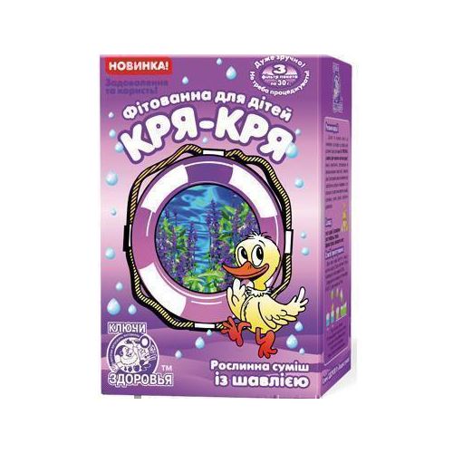 Фітованна №3 Ключі здоров'я для дітей Кря-Кря з шавлією 30 г №3 в місті Богородчани : ціни, характеристика.  - фото №1 Фітованна №3 Ключі здоров'я для дітей Кря-Кря з шавлією 30 г №3 в місті Богородчани : ціни, характеристика.