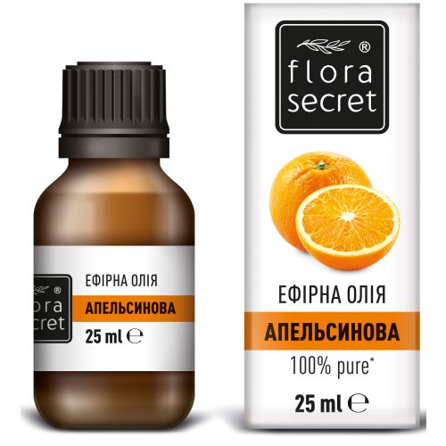 Олія ефірна Flora Secret  Апельсинова 25 мл купити - фото №1 Олія ефірна Flora Secret  Апельсинова 25 мл купити