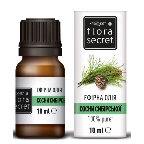 Олія ефірна Flora Secret Сосни сибірської 10 мл в місті Луцьк : ціни, характеристика.  - фото №1 Олія ефірна Flora Secret Сосни сибірської 10 мл в місті Луцьк : ціни, характеристика.