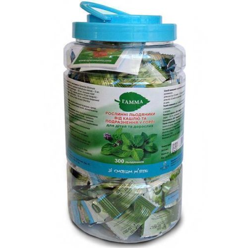 Гамма леденцы от кашля со вкусом мяты №300 в городе Гайсин : цены, характеристики. - фото №1 Гамма леденцы от кашля со вкусом мяты №300 в городе Гайсин : цены, характеристики.