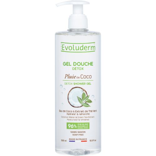 Гель Evoluderm (Еволюдерм) для душу детокс з водою кокоса 500 мл  в місті Чернігів : ціни, характеристика.  - фото №1 Гель Evoluderm (Еволюдерм) для душу детокс з водою кокоса 500 мл  в місті Чернігів : ціни, характеристика.