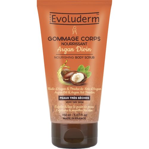 Скраб Evoluderm (Еволюдерм) для дуже сухої шкіри тіла живільний з аргановою олією 150 мл  в місті Вишгород : ціни, характеристика.  - фото №1 Скраб Evoluderm (Еволюдерм) для дуже сухої шкіри тіла живільний з аргановою олією 150 мл  в місті Вишгород : ціни, характеристика.