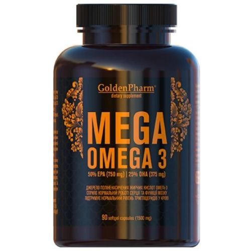 Мега Омега-3 капсули №90 купити - фото №1 Мега Омега-3 капсули №90 купити