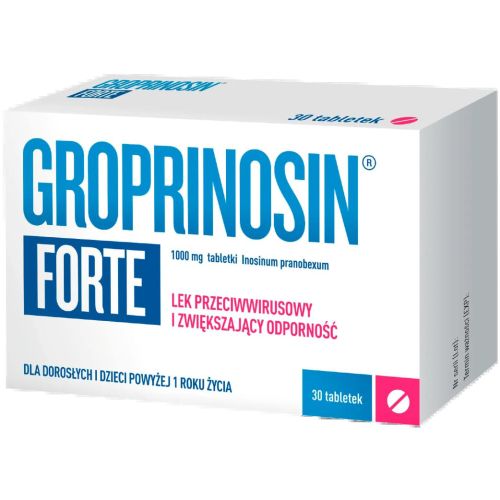 Гропринозин форте 1000 мг таблетки №30 в місті Вінниця : ціни, характеристика.  - фото №1 Гропринозин форте 1000 мг таблетки №30 в місті Вінниця : ціни, характеристика.